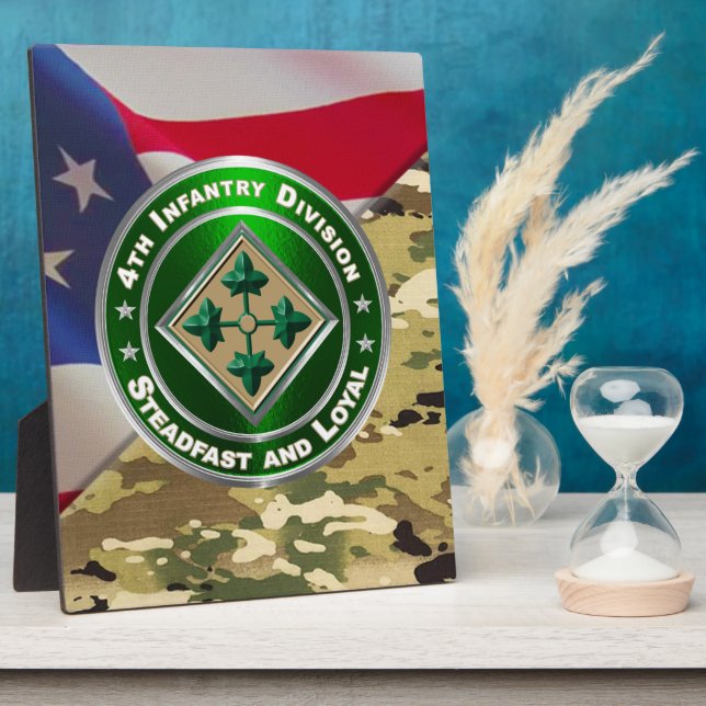 4th Infantry Division  Plaque (Side)