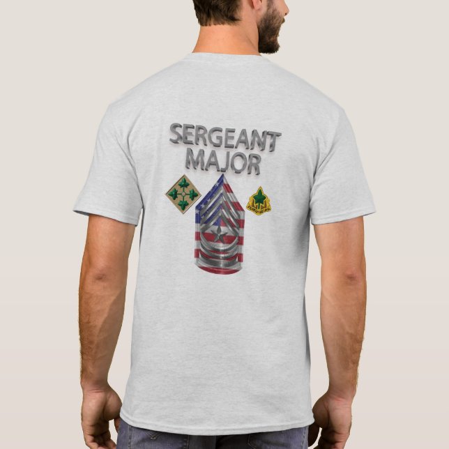 4th Infantry Division Sergeant Major T-Shirt (Back)