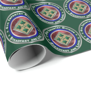 4th Infantry Division-Steadfast and Loyal Wrapping Paper