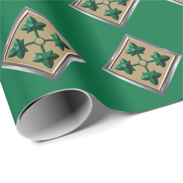 4th Infantry Division-Steadfast and Loyal Wrapping Paper (Roll Corner)