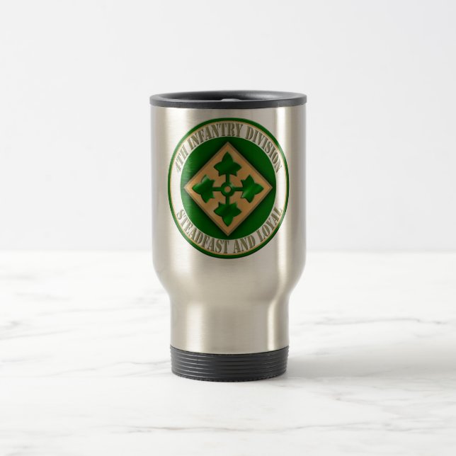 4th Infantry Division Travel Mug (Center)