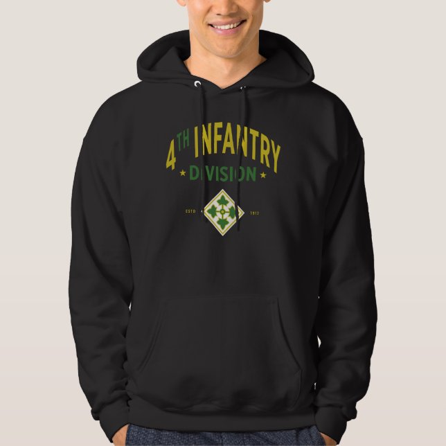 4th Infantry Division - United States Military Hoodie (Front)