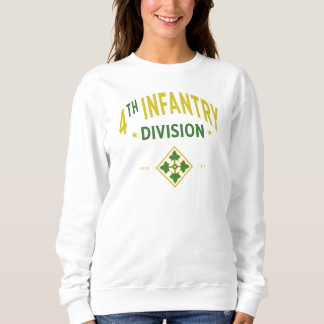 4th Infantry Division - United States Military Sweatshirt (Front)