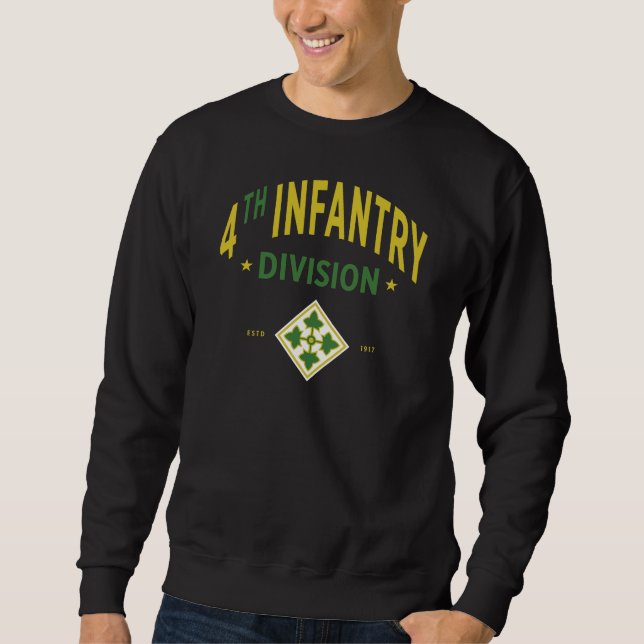 4th Infantry Division - United States Military Sweatshirt (Front)