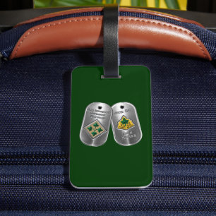 4th Infantry Division Veteran Luggage Tag