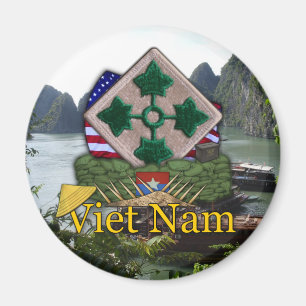 4th infantry division vietnam war vets Magnet