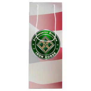 4th Infantry Division Wine Gift Bag