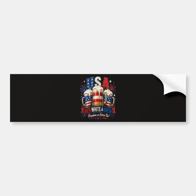 4th july america 250th bumper sticker (Front)