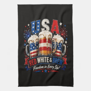4th july america 250th tea towel