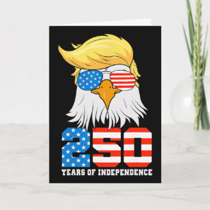 4th July American Flag Eagle Vintage 250 Years 177 Card
