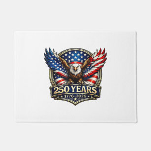 4th July American Flag Eagle Vintage 250 Years 177 Doormat