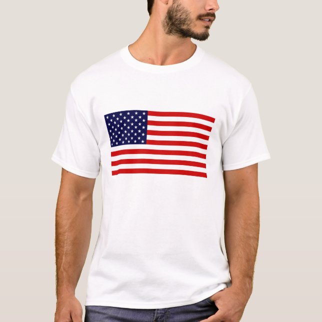 4th July American Flag T-Shirt (Front)