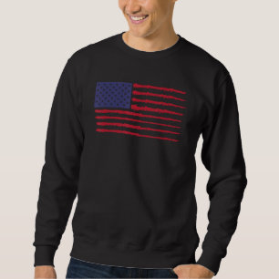 4th July American Patriotic Independence Day Men W Sweatshirt