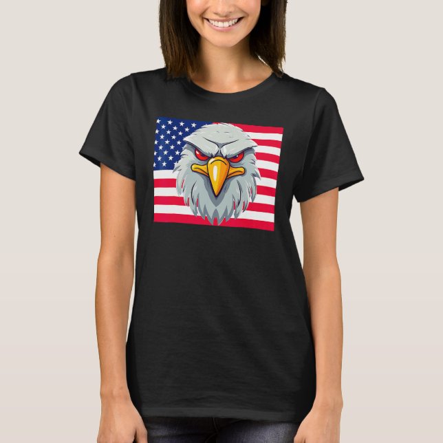 4th July American Pride American Eagle Symbol Of F T-Shirt (Front)
