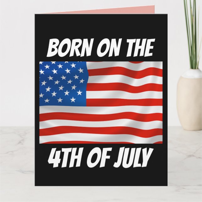 4TH JULY BIRTHDAY Greeting Card (Front)