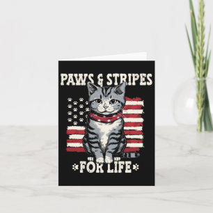 4th July Cat Lover  Card