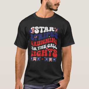 4th July ER Nurse Stars Stripes And Running For Ca T-Shirt