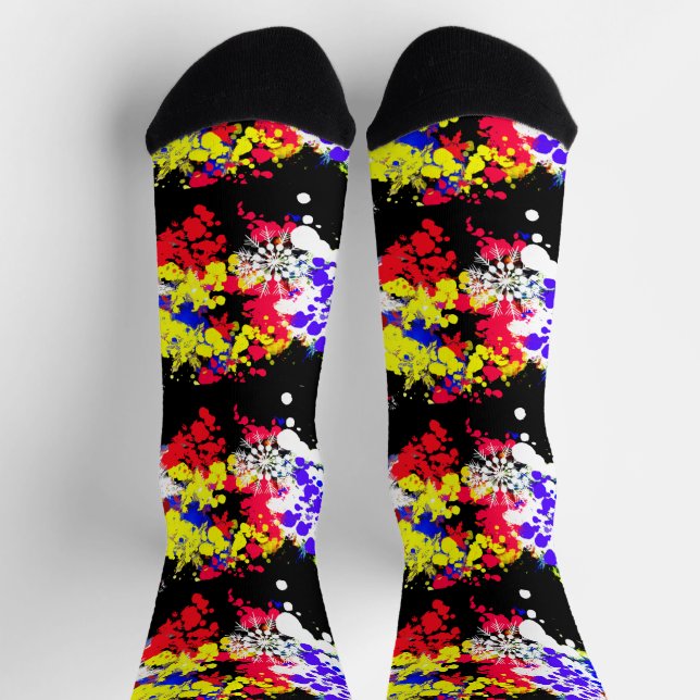 4TH July firework fun  Socks (Top)