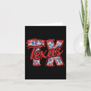 4th July Floral Coquette Texas Trendy Girly Coquet Card