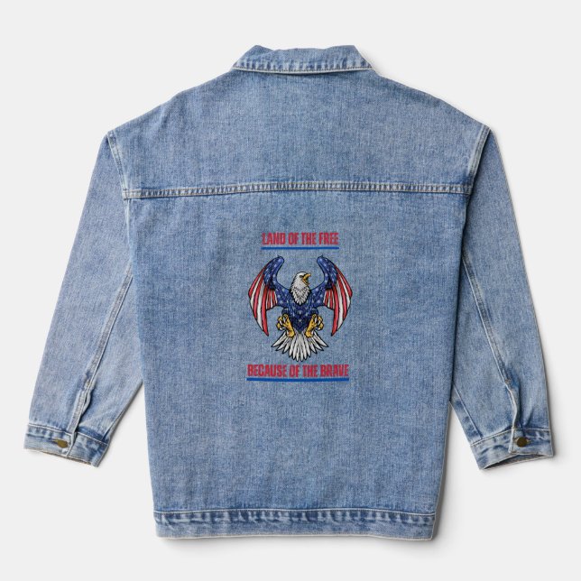 4TH JULY\FREE AND FREEDOM\EAGLE DENIM JACKET (Back)