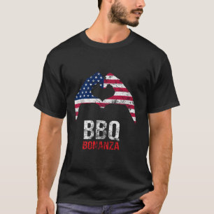 4th July Funny BBQ Joke Patriotic America USA Hear T-Shirt