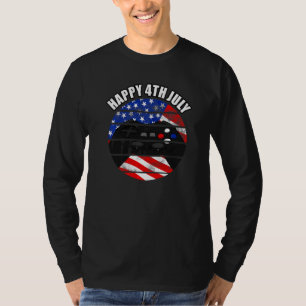 4th July Gamer American Flag T-Shirt