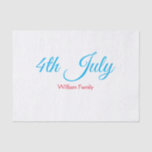 4th July independence day add name text custom Tissue Paper<br><div class="desc">Design</div>