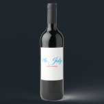 4th July independence day add name text custom Wine Label<br><div class="desc">Design</div>
