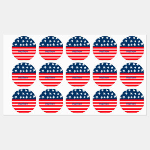 4th july independence day add name text US flag