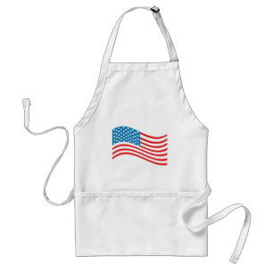 4th July - Independence Day - American Flag Wave Standard Apron
