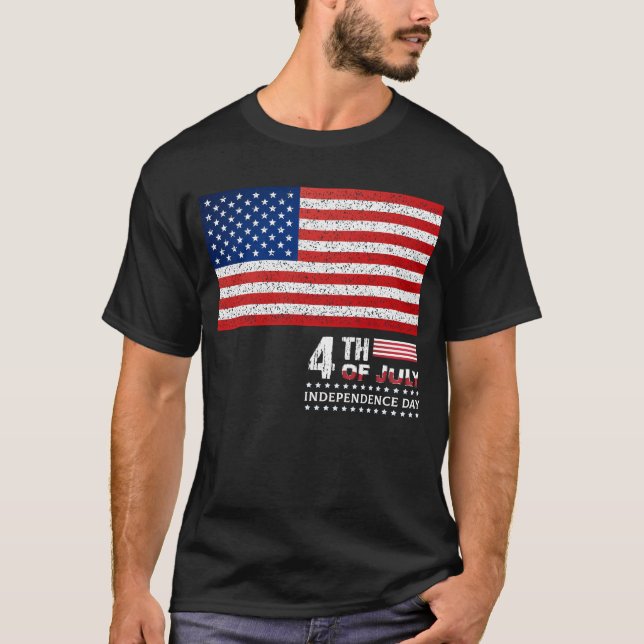 4th July Independence Day Celebration T-Shirt (Front)