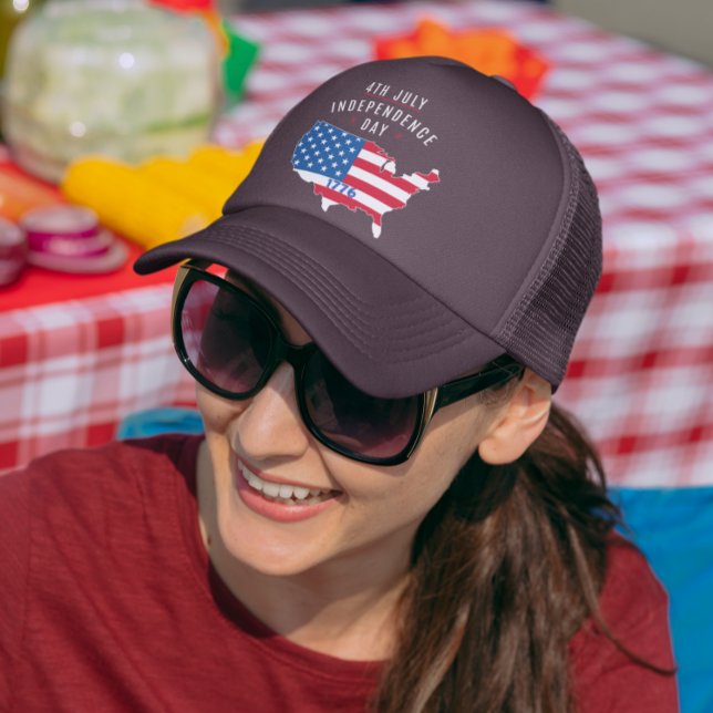 4th JULY-Independence Day Design Trucker Hat (Creator Uploaded)