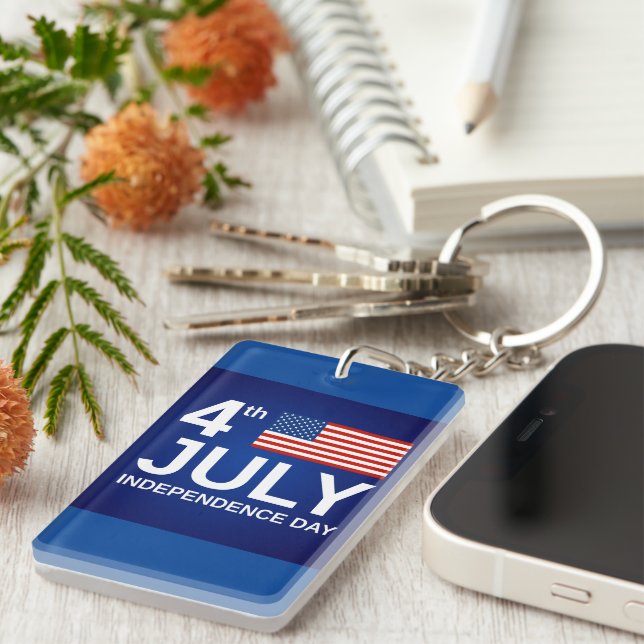 4th July/Independence Day Key Ring (Front Right)