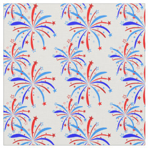 4th july independence fireworks stars  fabric