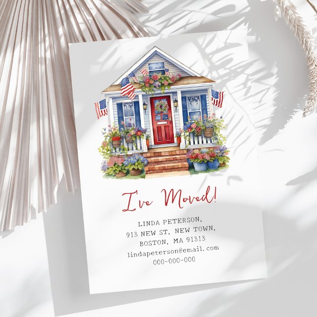 4th July I've Moved New Address Card (Creator Uploaded)