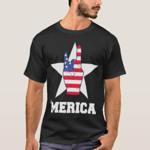 4th July Men Women USA Independence Day Red Blue W T-Shirt