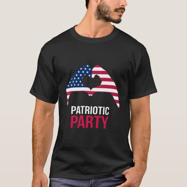 4Th July Patriotic Py America Usa He Flag T-Shirt (Front)