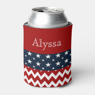 4th July Personalised Can Holder Can Cooler