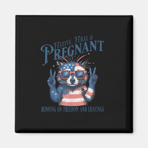 4th July Pregnancy Announcement Feral &amp; Pregna Magnet