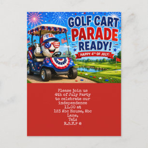  4th July Save the Date  Independence Day party    Postcard