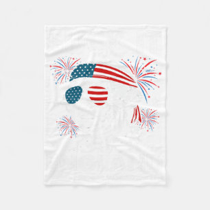 4th July Suck-it England Shirt Funny George-washin Fleece Blanket
