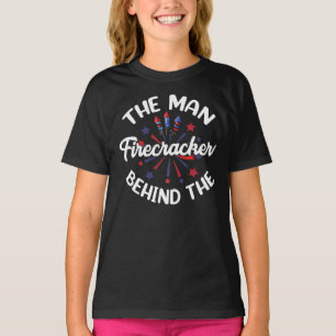 4th July The Man Behind The Firecracker Patriotic T-Shirt