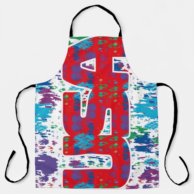 4th July USA simplified text by Masanser Apron (Front)