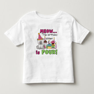 4th Kitten Birthday T-shirts and Gifts