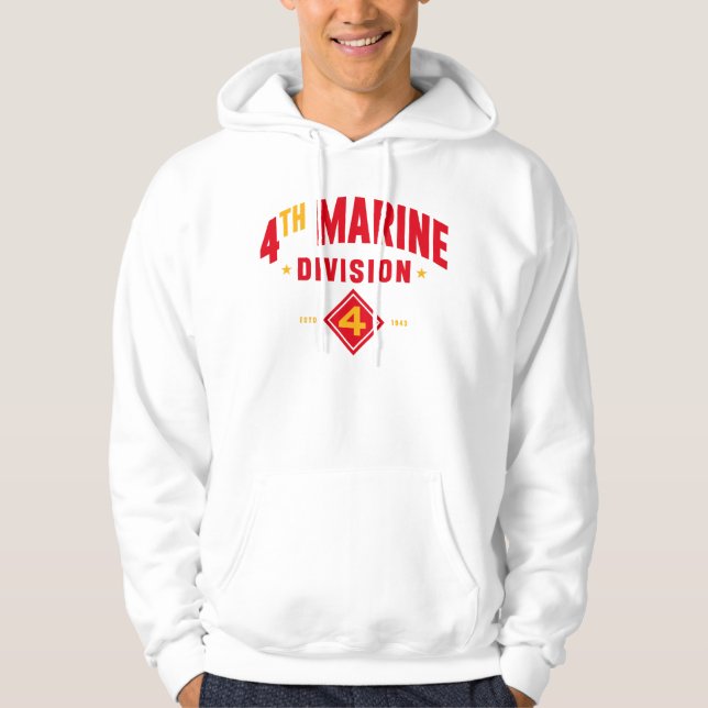 4th Marine Division "Fighting Fourth" Hoodie (Front)