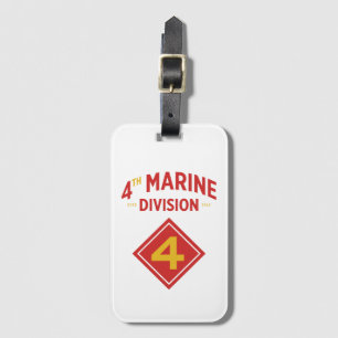 4th Marine Division United States Military Luggage Tag
