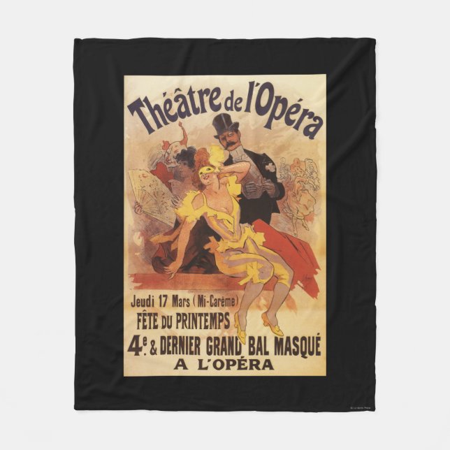 4th Masked Ball at Theatre de l'Opera Fleece Blanket (Front)