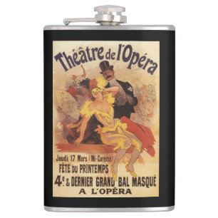 4th Masked Ball at Theatre de l'Opera Hip Flask