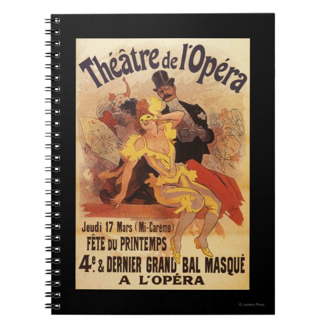 4th Masked Ball at Theatre de l'Opera Spiral Notebook (Front)