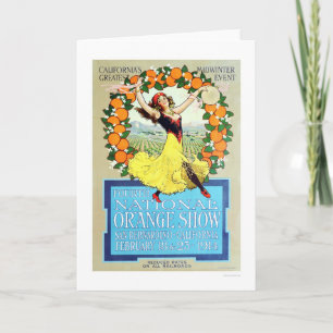 4th National Orange Show 1914 Card